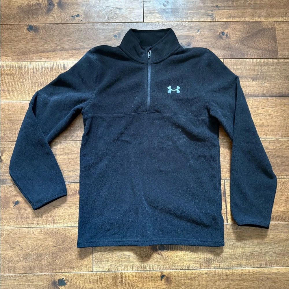 Under Armour 1/4 zip fleece boys med